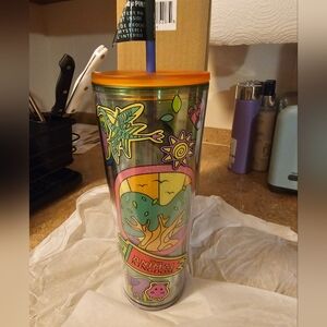 NEW 2025 Starbucks Disney Animal Kingdom Tumbler Includes Mystery Trading Pins